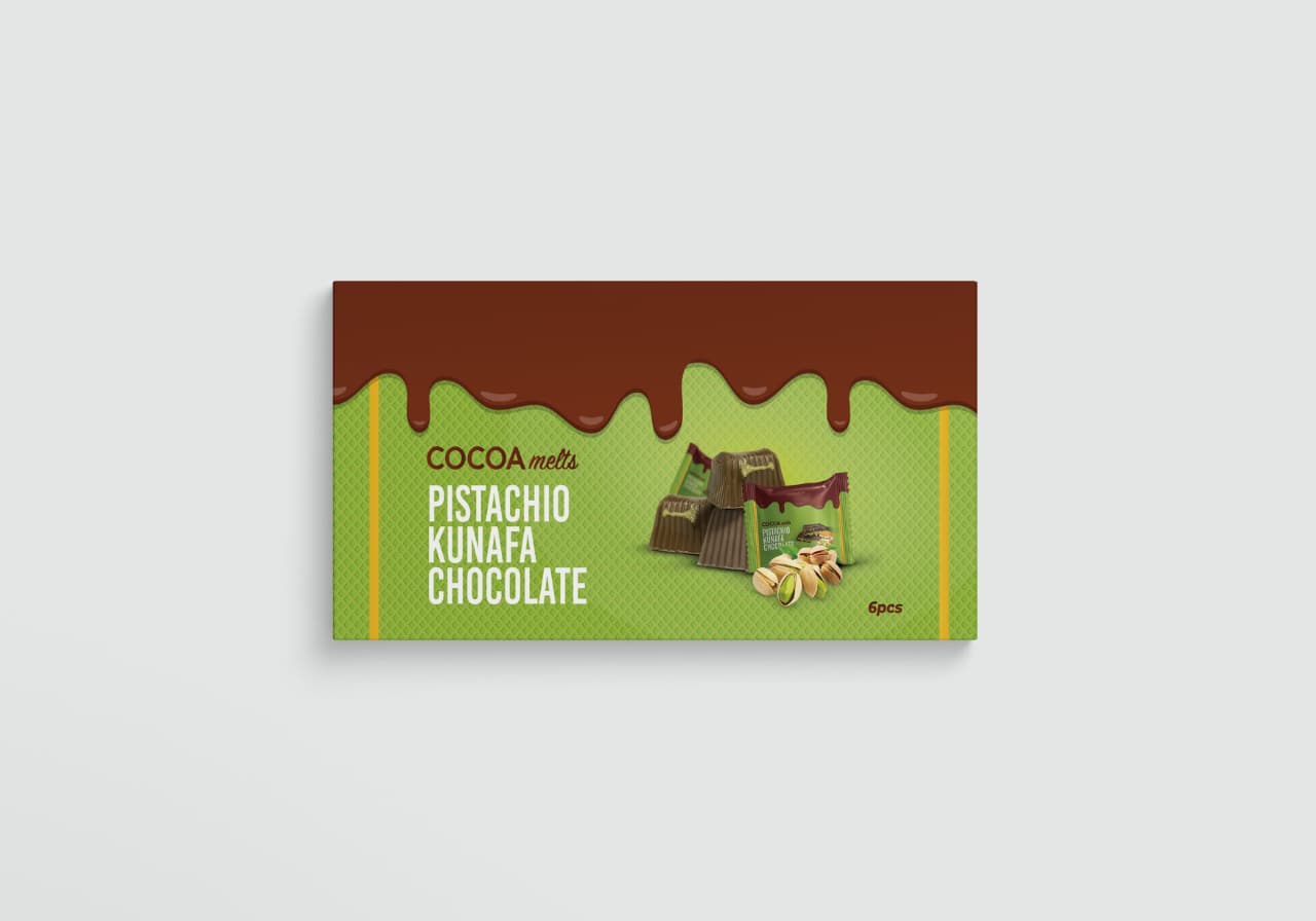Kunafa Pistachio Chocolate Mini Box