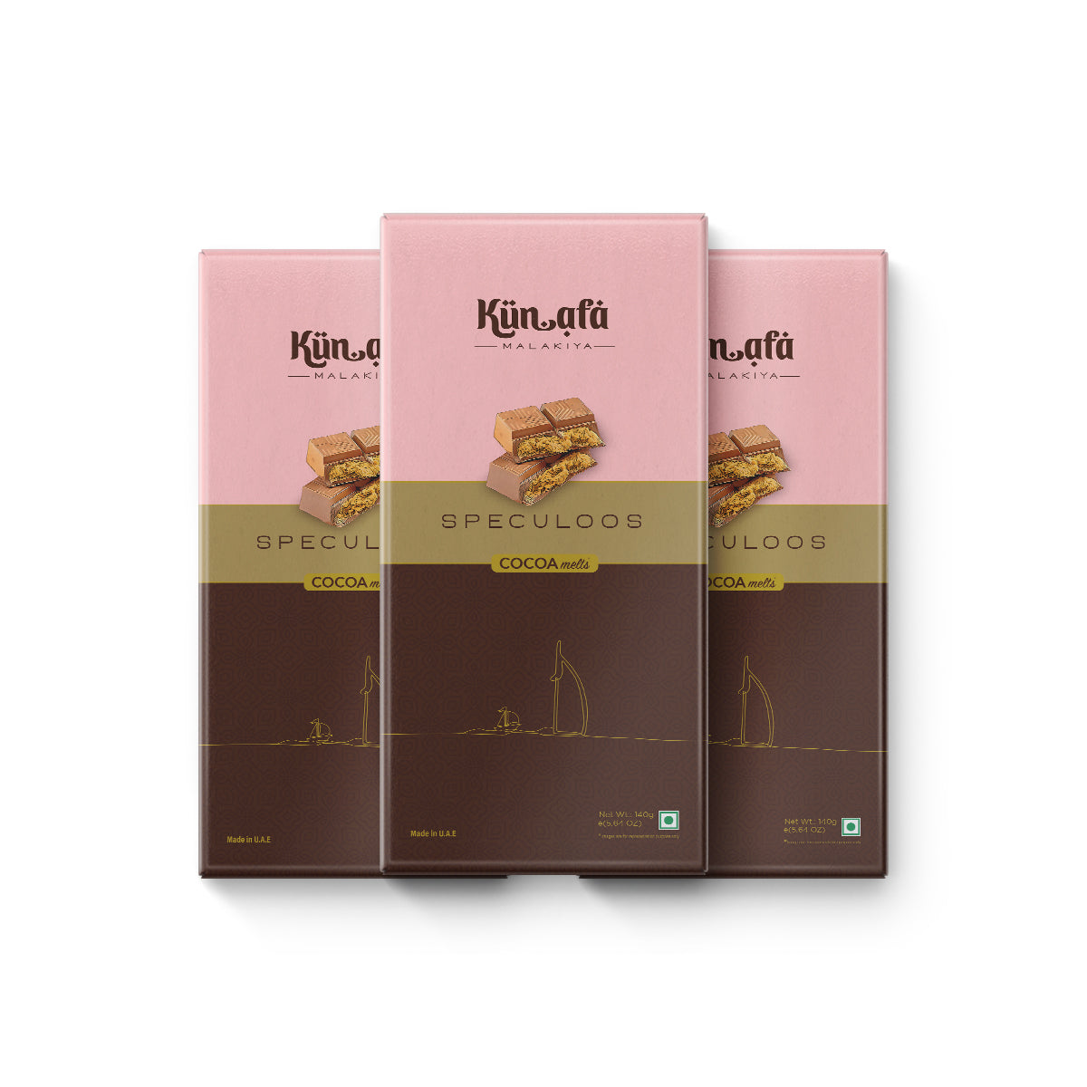 Kunafa Speculoos Chocolate