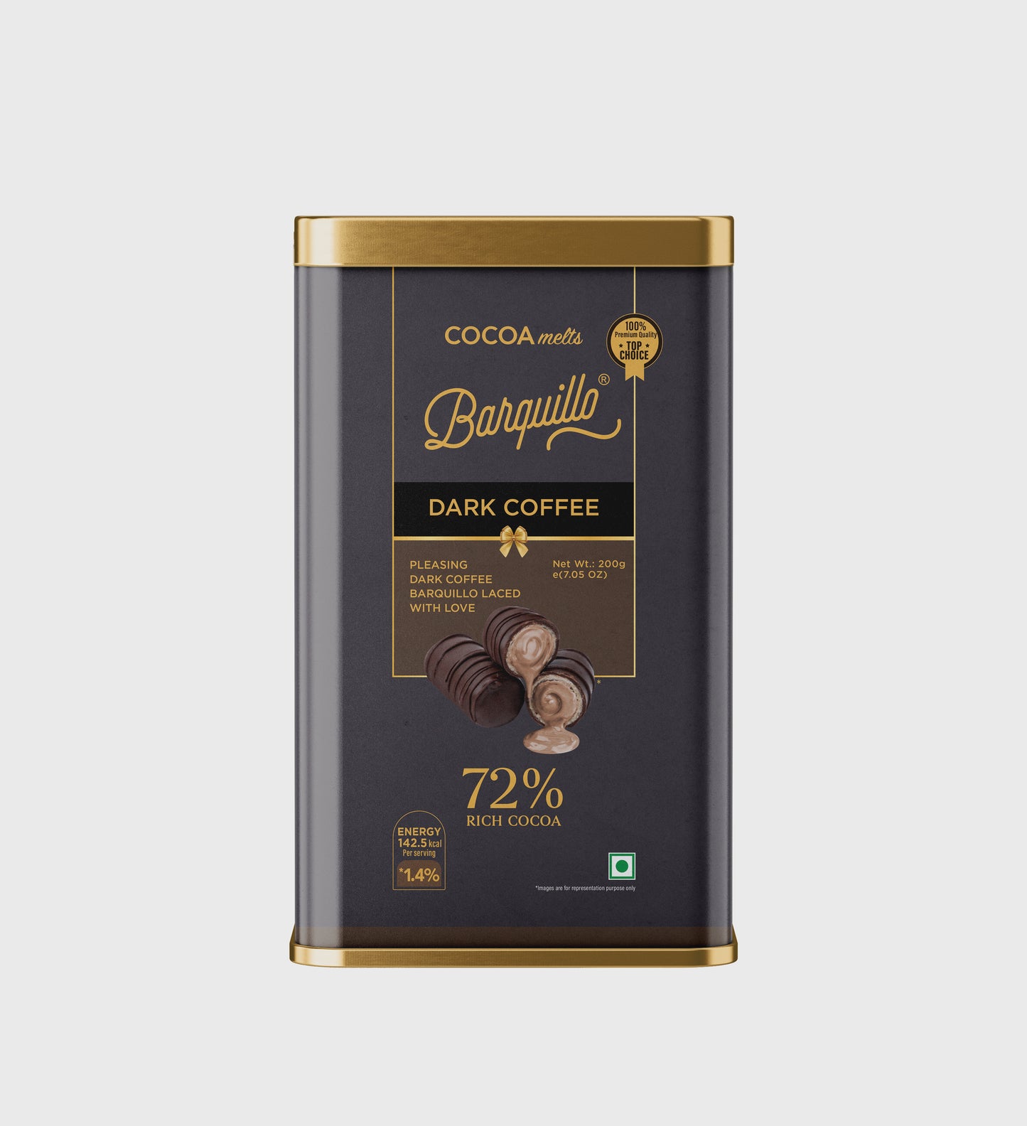 Barquillo Dark Coffee Chocolate - Tin