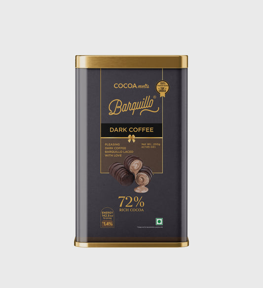 Barquillo Dark Coffee Chocolate - Tin